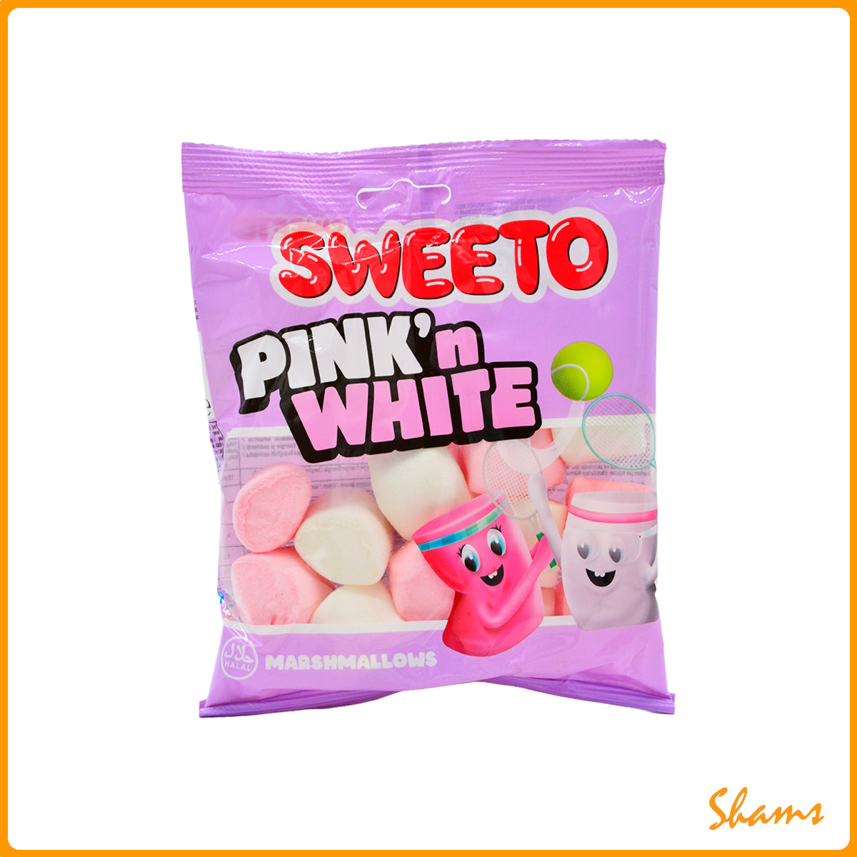 Sweeto Marshmallow Pink & White 60gm