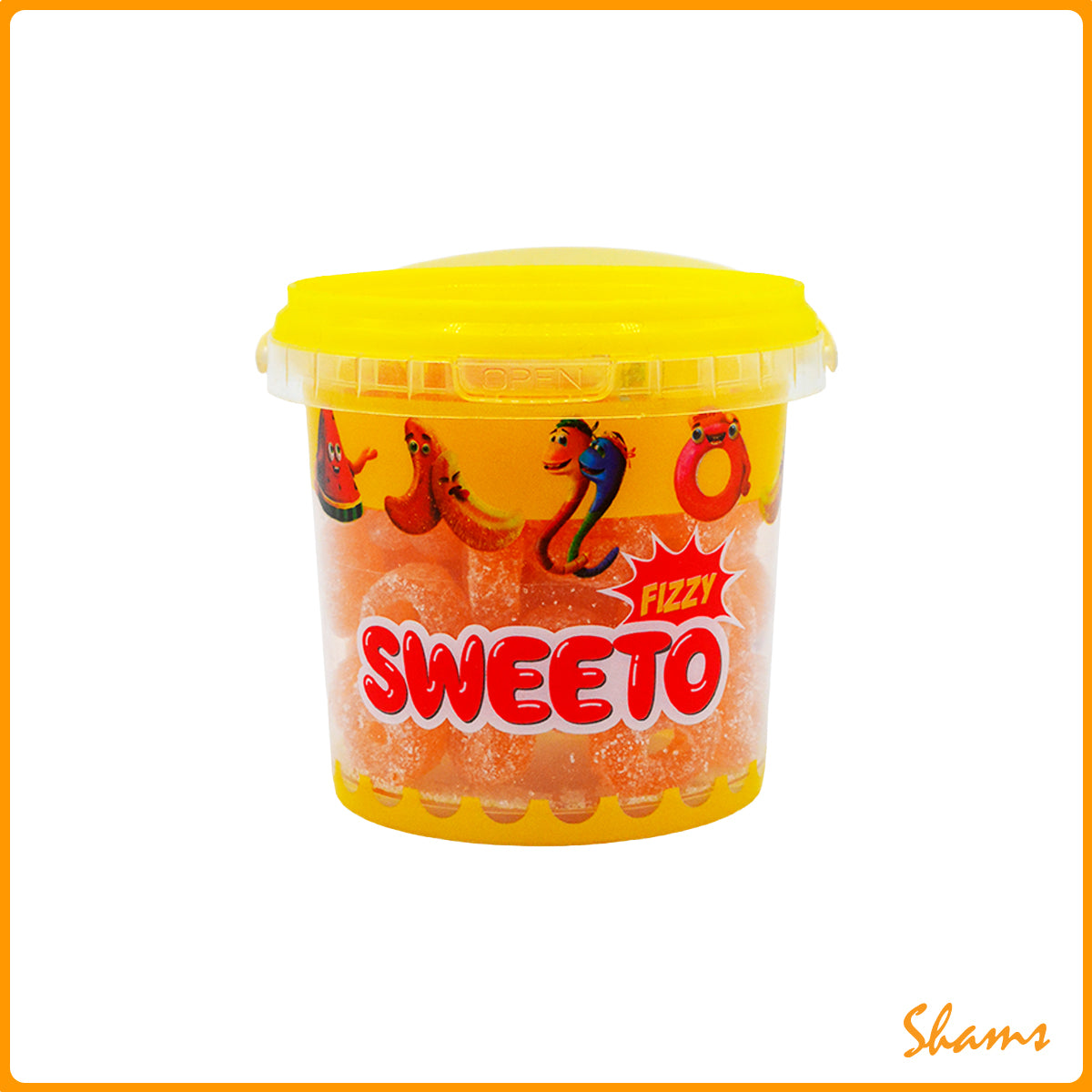 Sweeto Gummy Jelly Jar Fizzy Mix Rings 150gm