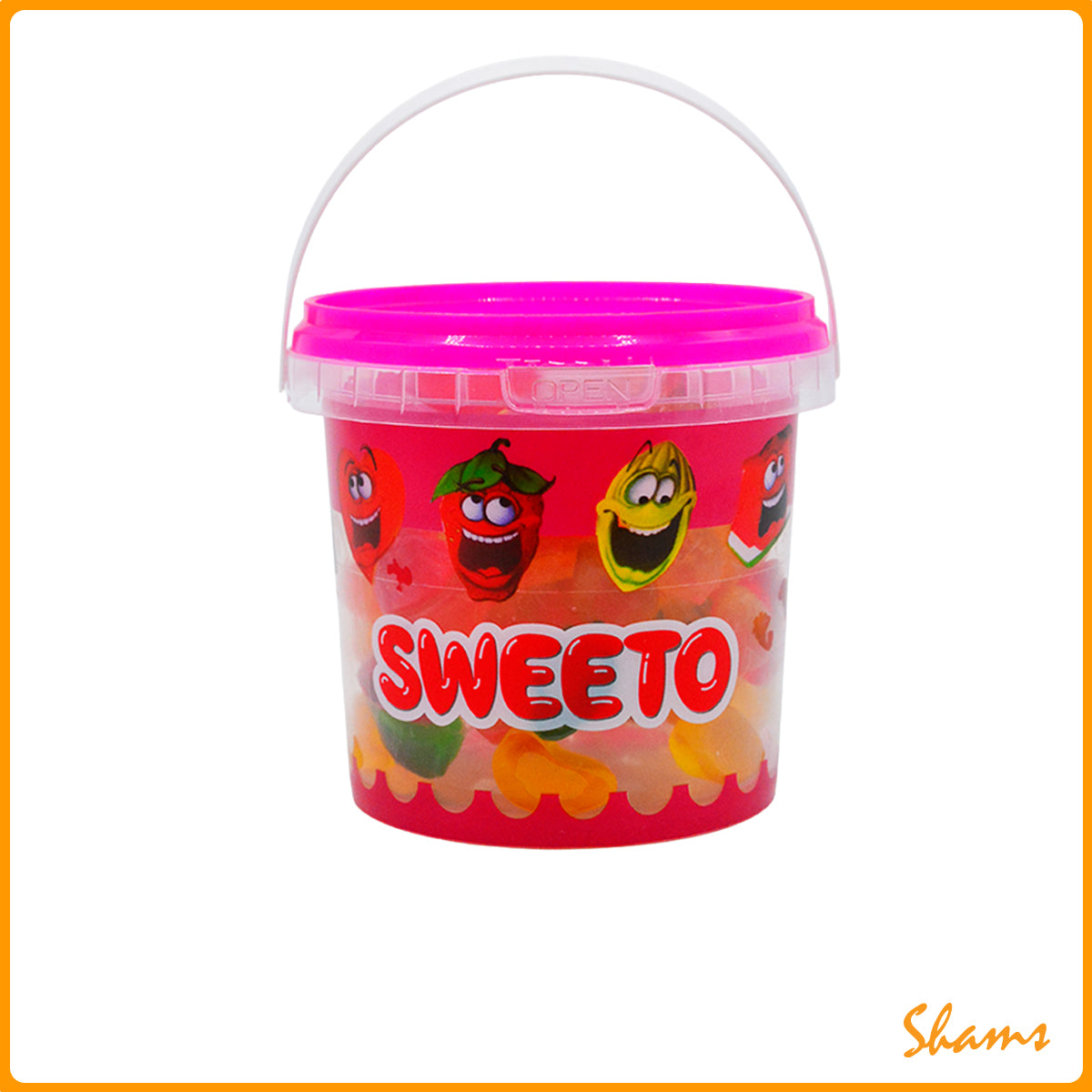 Sweeto Gummy Jelly Jar Fizzy Sweets Fruits 150gm