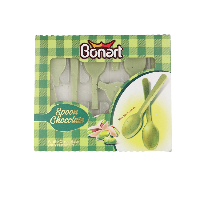 Bonart Spoon White Pistachio Chocolate 48g - Shams Shopping Centre Bonart  