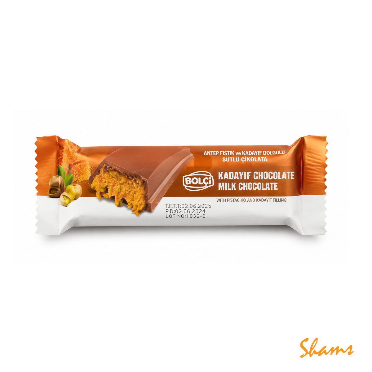 Bolci Kadayif Chocolate With Hazelnut 30g