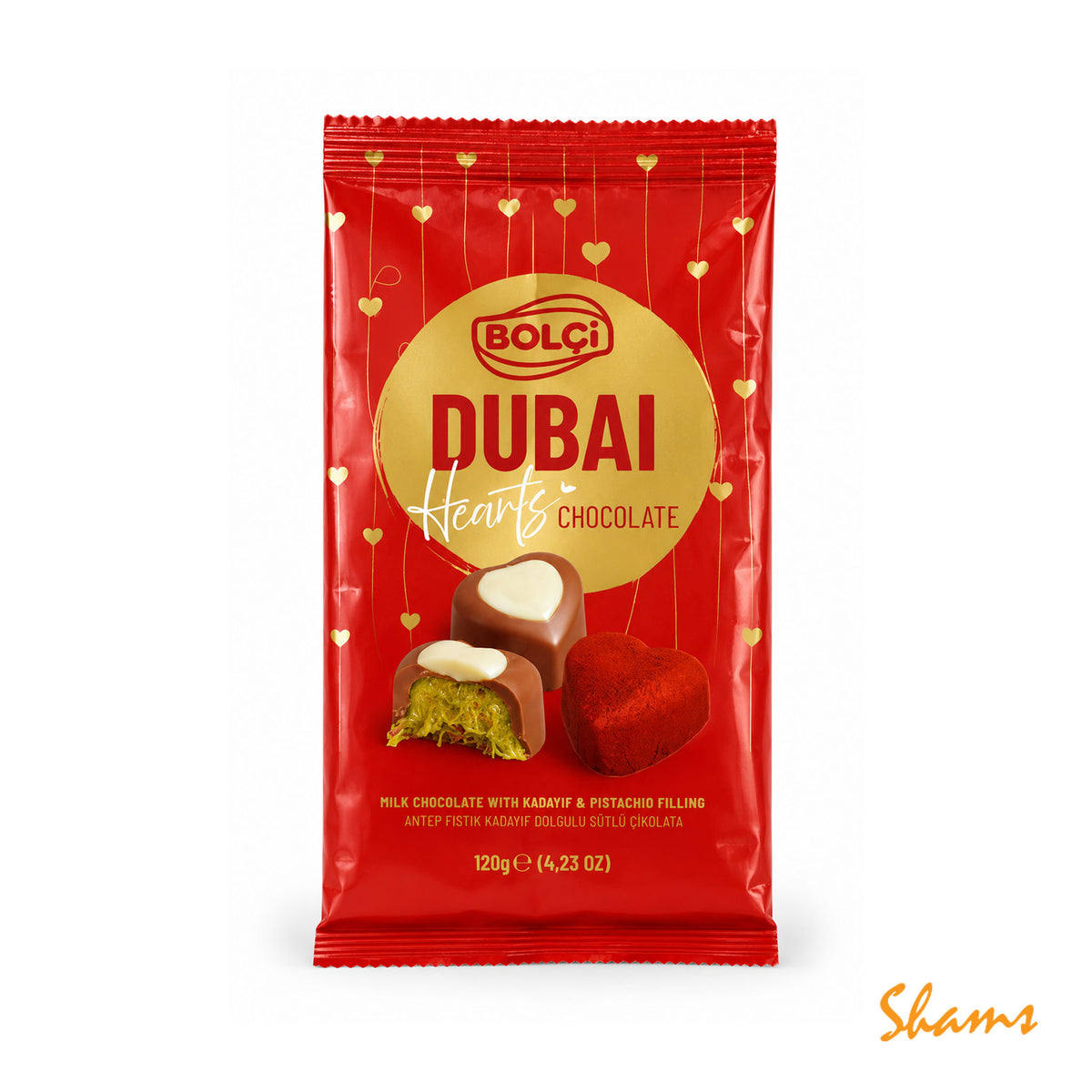 Bolci Dubai Hearts Chocolate 120g