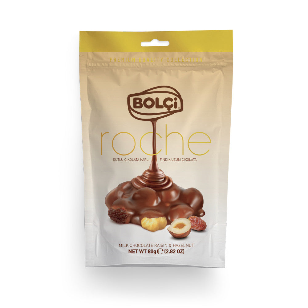 Bolci Roche Milk Chocolate Raisin & Hazelnut 80g