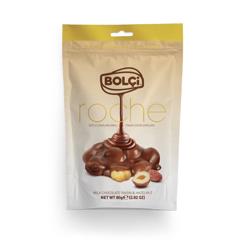 Bolci Roche Milk Chocolate Raisin & Hazelnut 80g