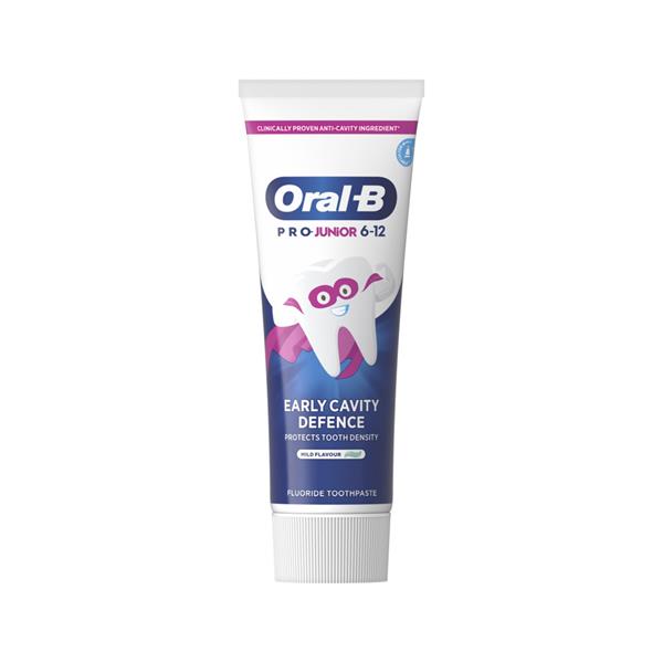 Oral-B Pro Junior Early Cavity Defence 6-12 Toothpaste 75ml - Shams Shopping Centre Oral-B  