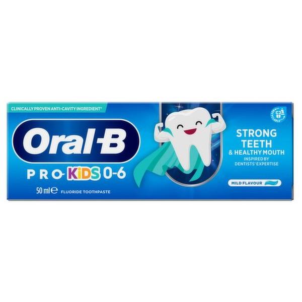 Oral-B Pro Kids Strog Teeth 0-6 Toothpaste 50ml - Shams Shopping Centre Oral-B  