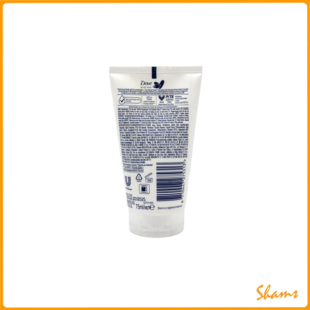 Dove Nourishing Secrets Restoring Ritual Hand Cream 75ml