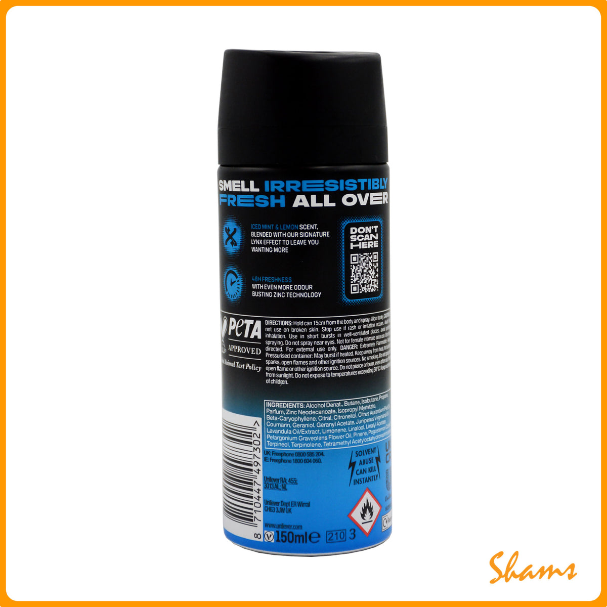 Lynx Ice Chill Deodorant Body Spray 150ml