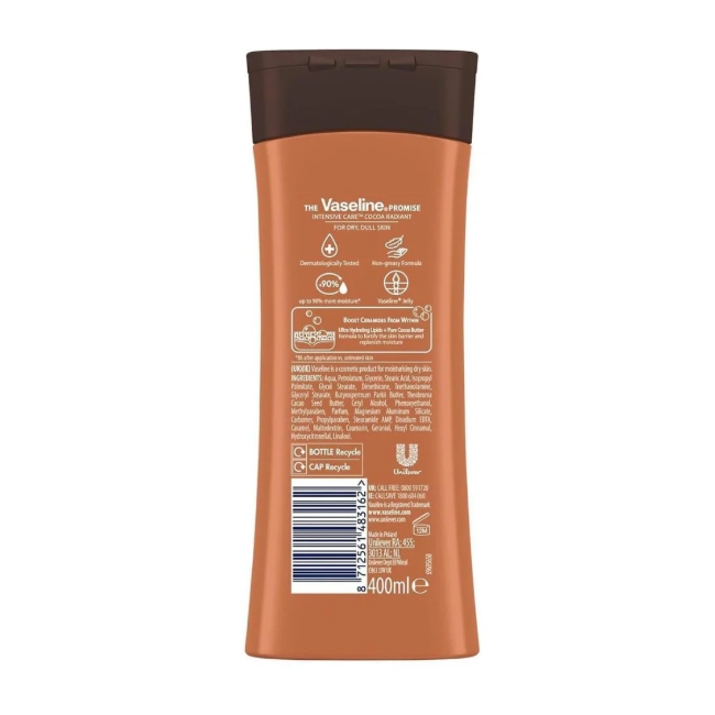 Vaseline Intensive Care Cocoa Radiant 400m