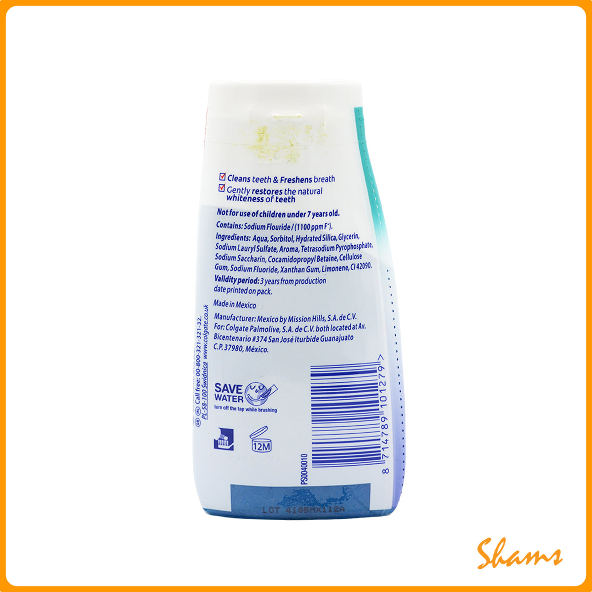 Colgate 2in1 ice blast whitening Toothpaste 100ml