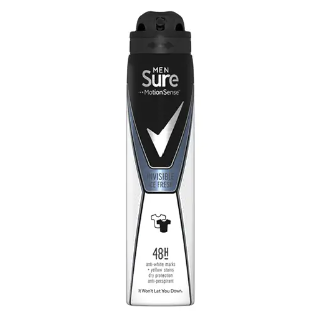 Sure Men invisible ice fresh Deodorant 250ml