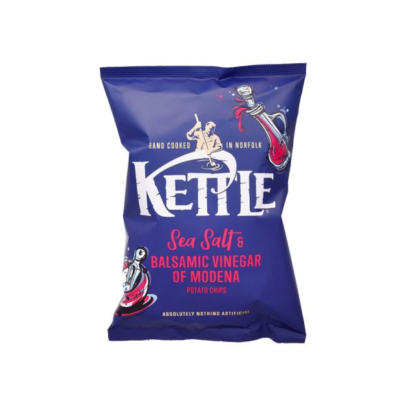 Kettle Chips Sea Salt & Blasmic Vinegar 130g