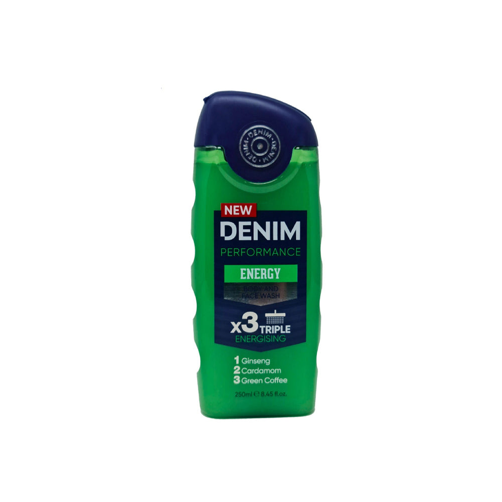 Denim Performance Energy Body & Face Wash 250ml - Shams Shopping Centre Denim  