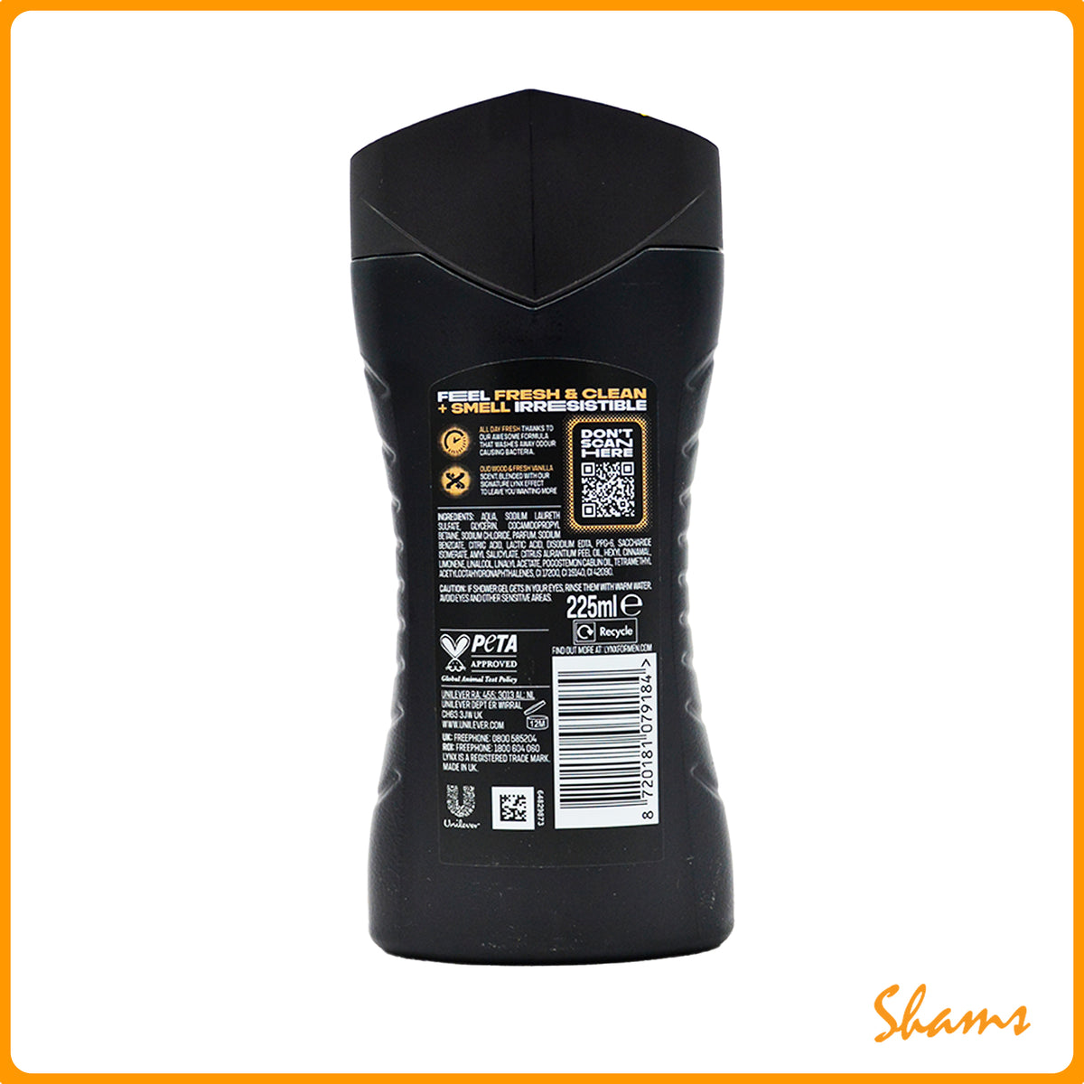 LYNX Gold Oud Wood Body Wash 225ml