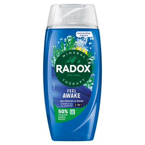 Radox Feel Awake Sea Mineral & Fennel 2In1 Shower Gel 225ml - Shams Shopping Centre Radox  