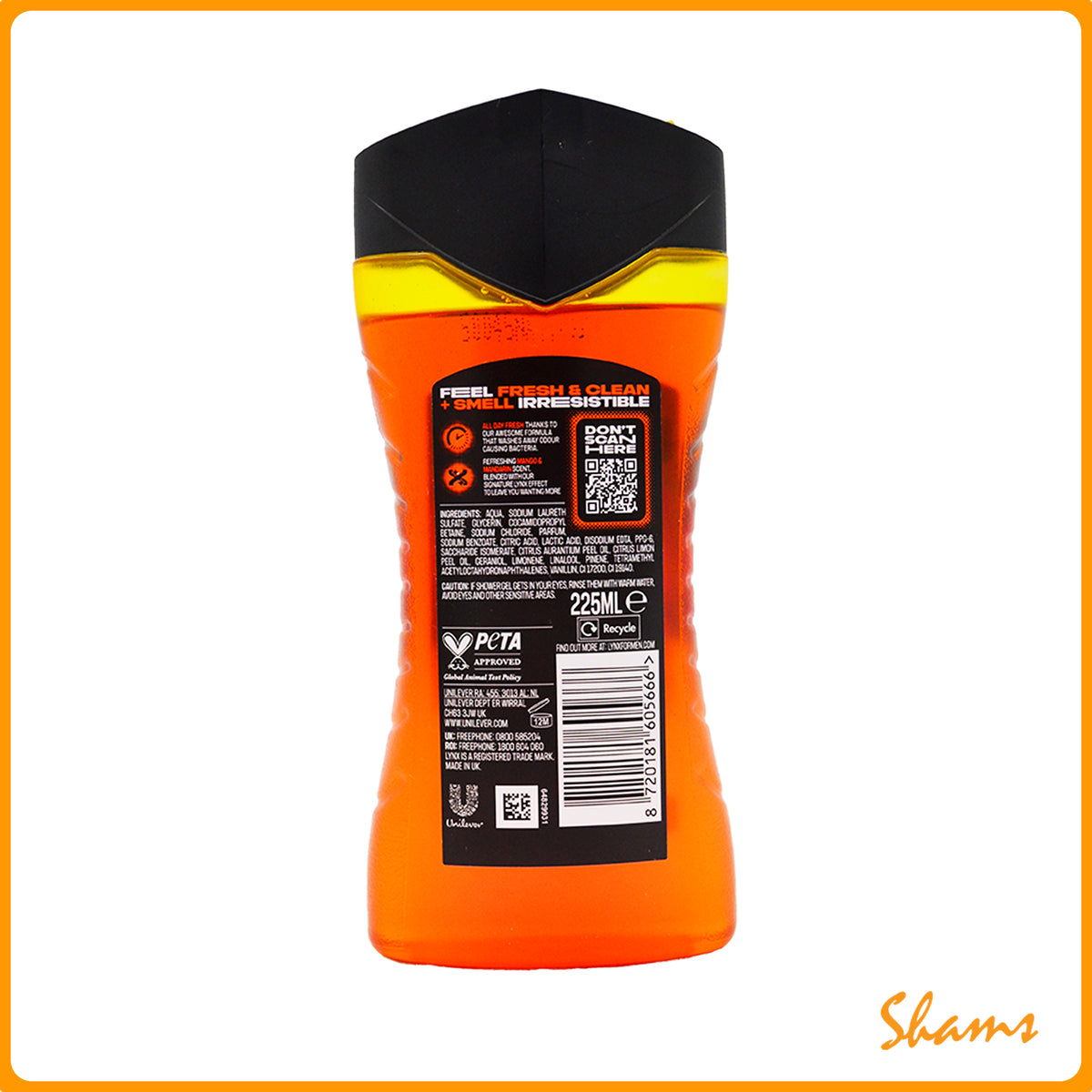 LYNX Sunset Fresh Body Wash 225ml