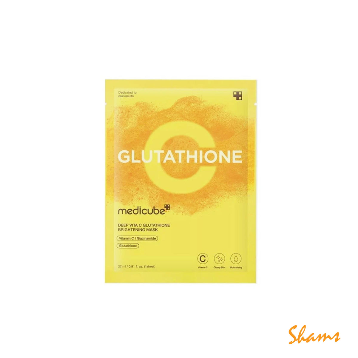Medicube Deep Vita C Glutathione Brightening Mask 27ml