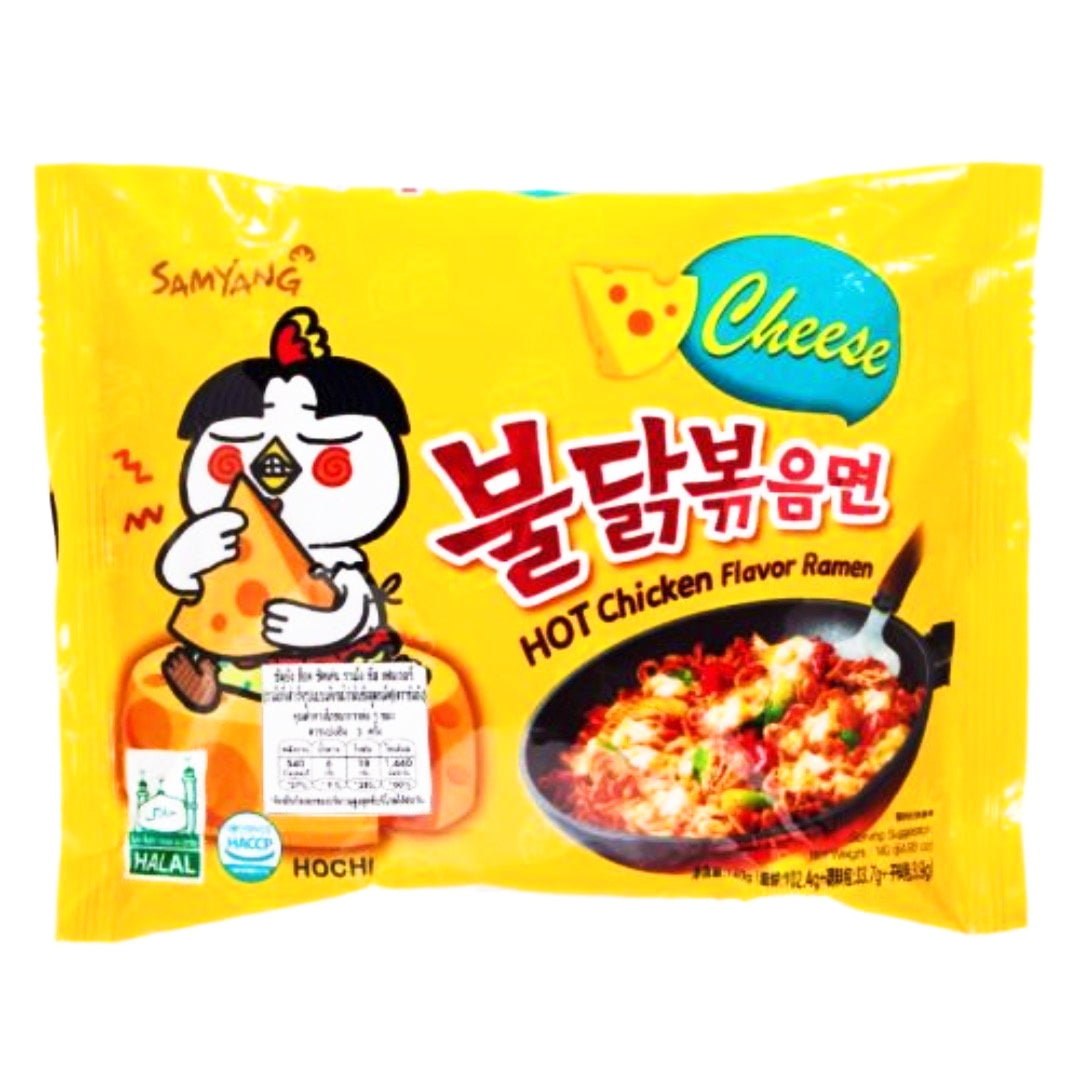 Samyang Cheese Hot Chicken Buldak Noodles 140g - Shams Shopping Centre Samyang  