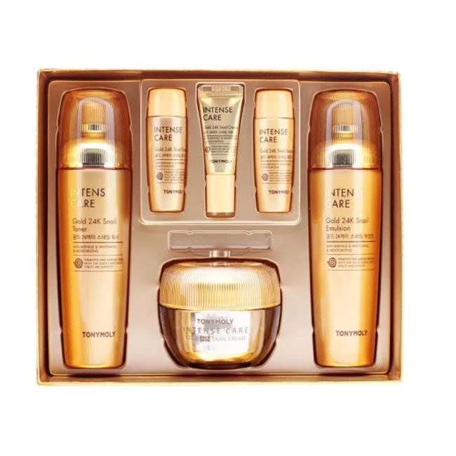Tonymoly Intense Care Gold 24K Snail Skin Care Set