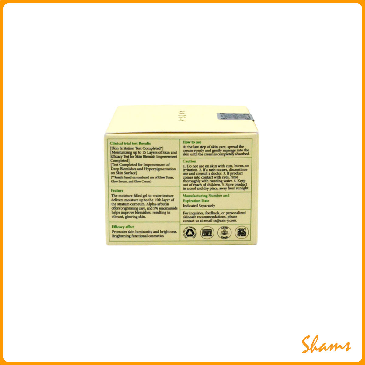 AXIS-Y Dark Spot Correcting Glow Cream 50ml