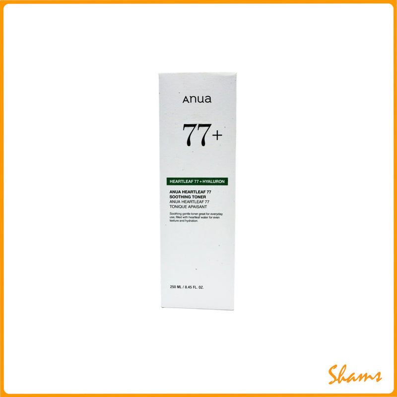 ANUA Heartleaf 77 + Hyaluron Smoothing Toner 250ml