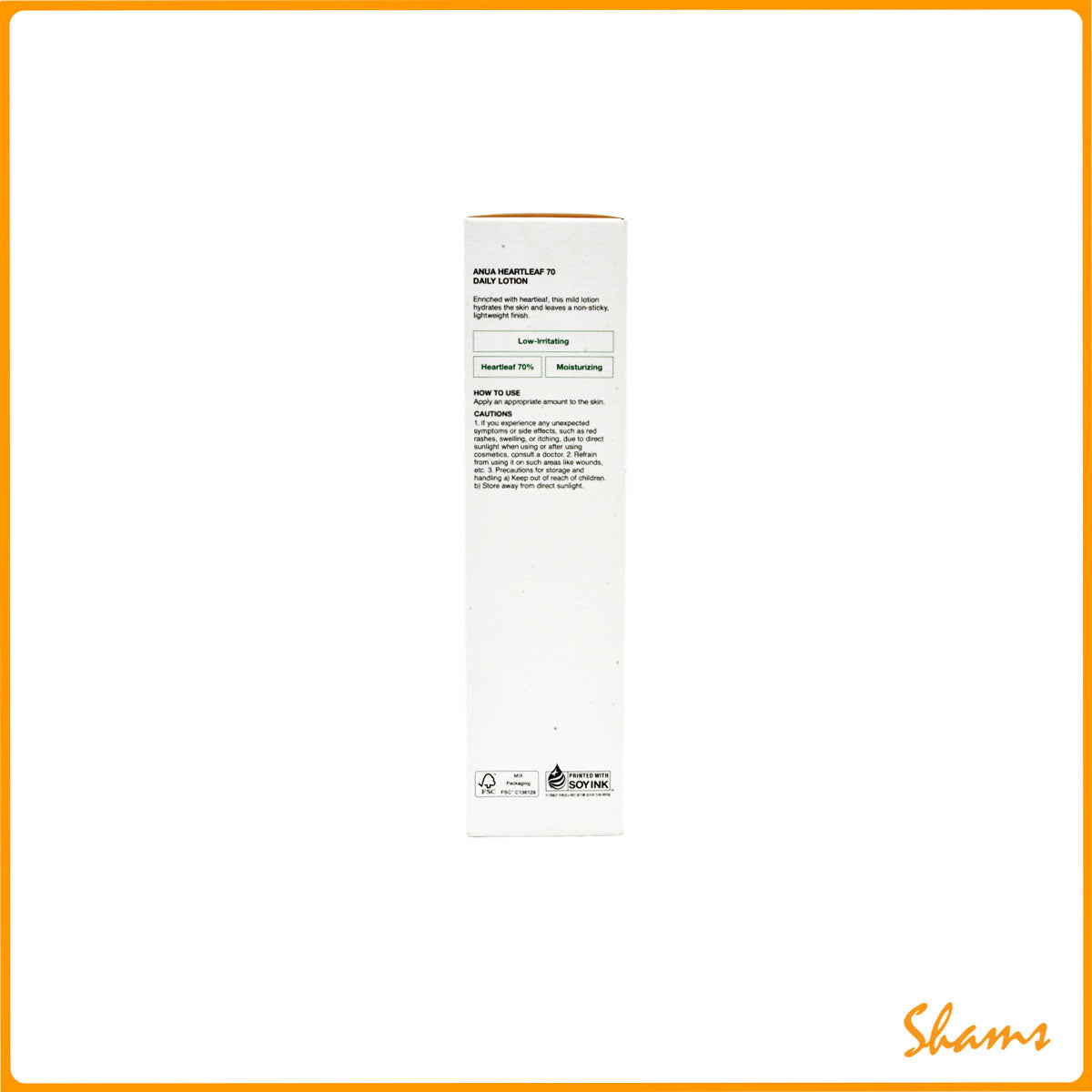 Anua Heartleaf 70+ Hyaluron Daily Lotion 200ml