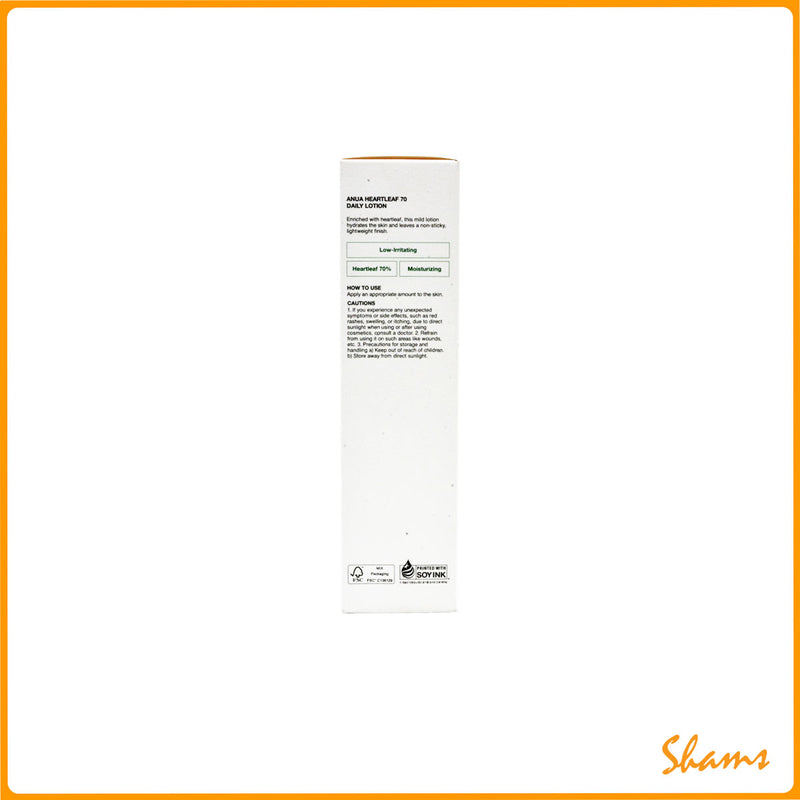 Anua Heartleaf 70+ Hyaluron Daily Lotion 200ml