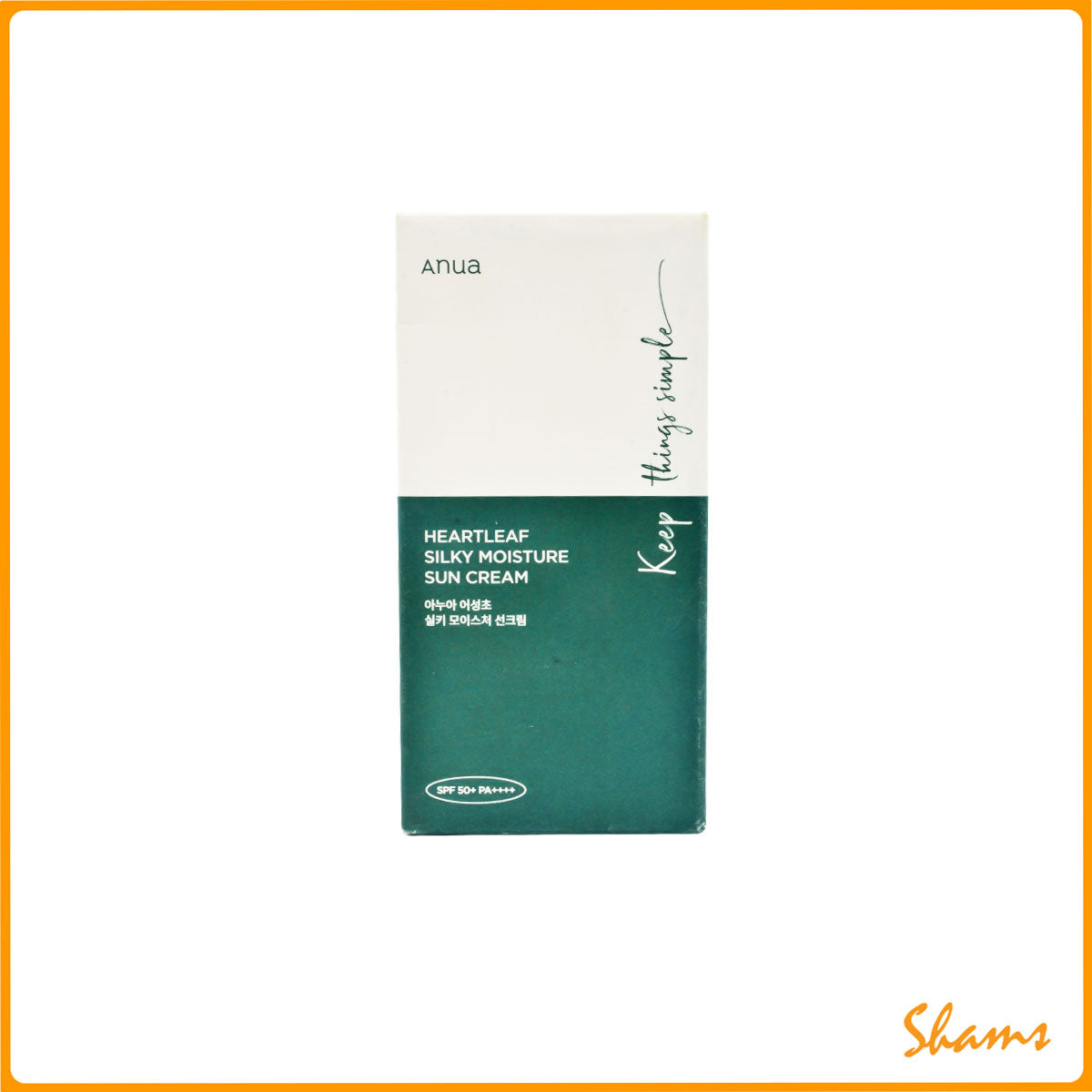 Anua HeartLeaf Silky Moisture Sun Cream SPF-50 50ml