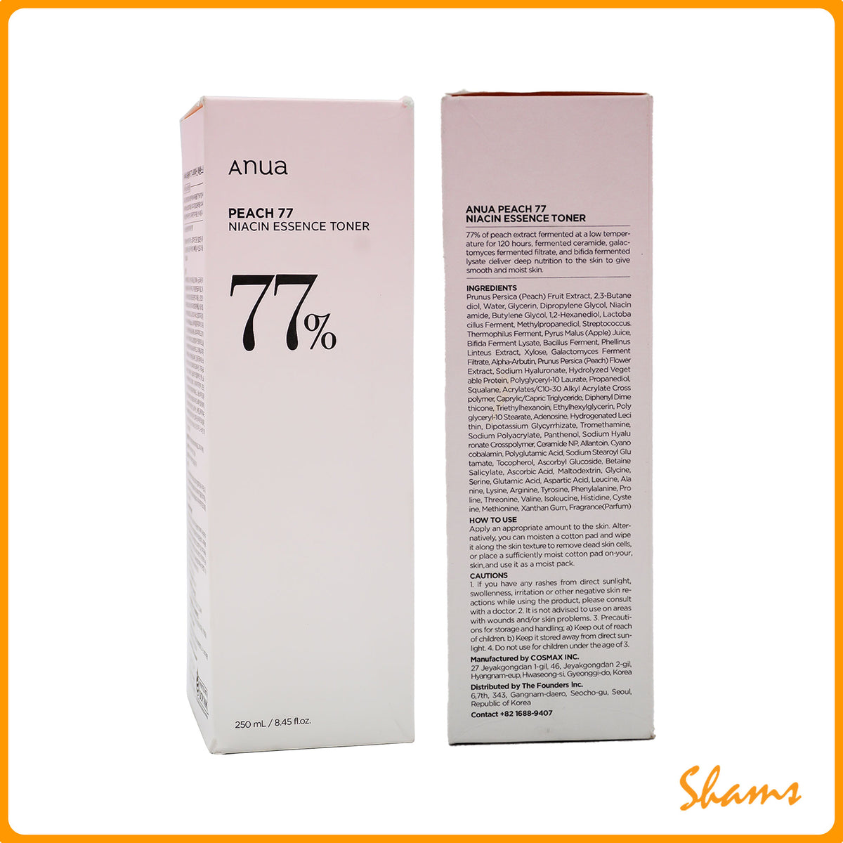 Anua Peach 77 Niacin Essence Toner 250ml