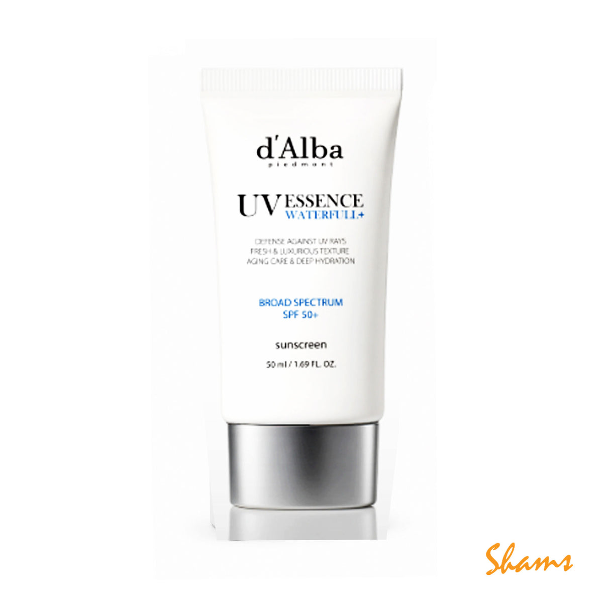 D'Alba UV Essence Waterfall Tone-Up SPF50+ Sun Cream 50ml