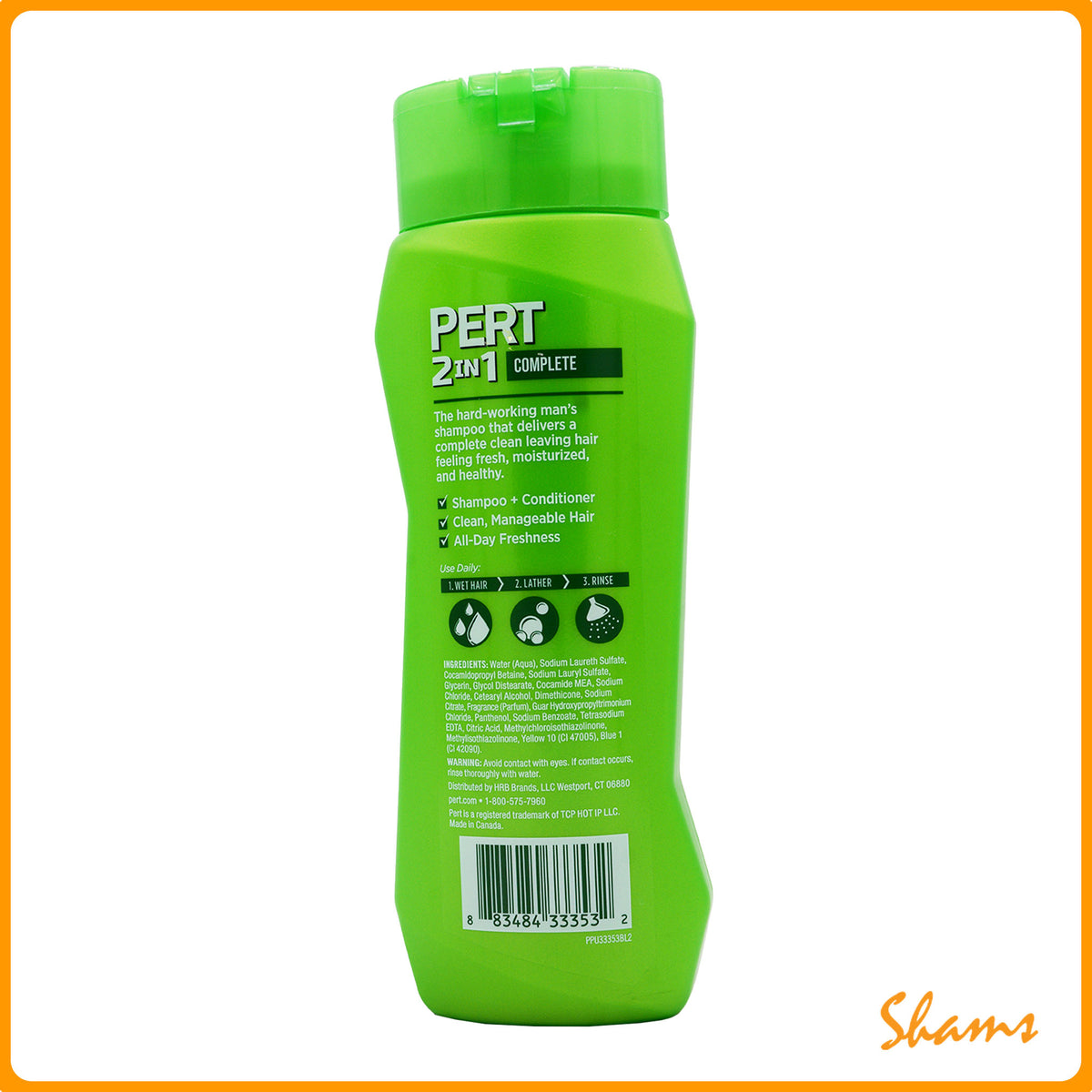 Pert Plus Complete 2In1 Shampoo 400ml