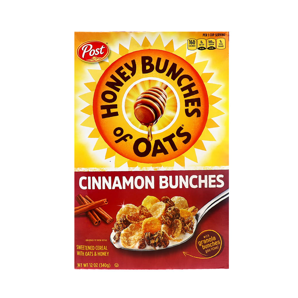 Post Honey Bunches of Oats Cinnamon Cereal 340g - Shams Shopping Centre Post  