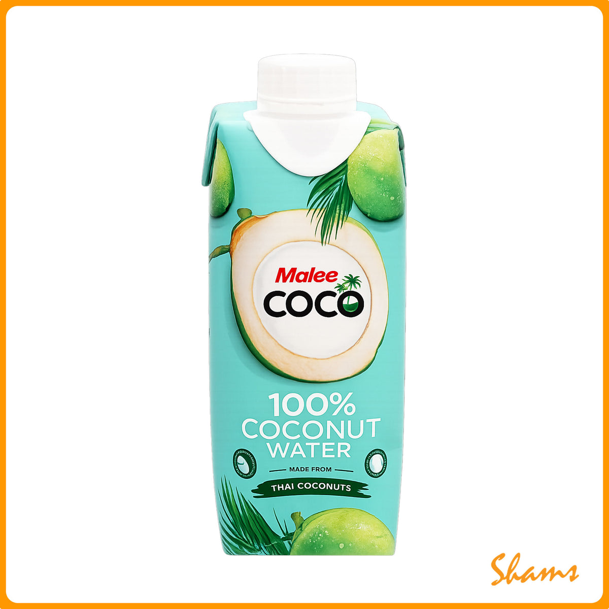 Malee Coco 100% Coconut Water Fruit Juice Bottle 330ml