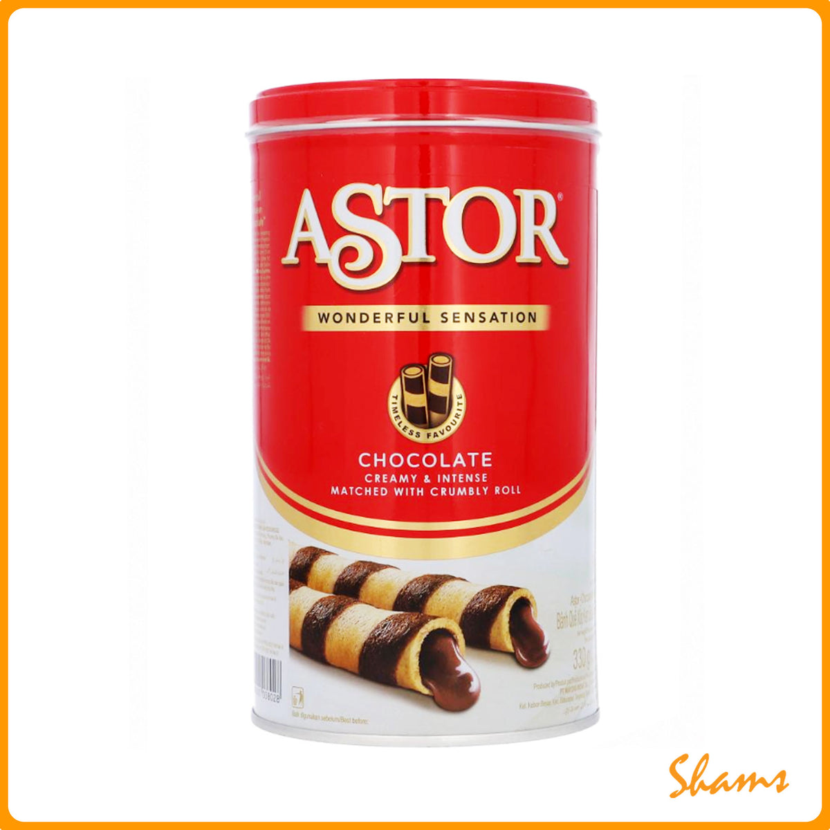 Astore Chocolate Creamy Wafer Tin 330g
