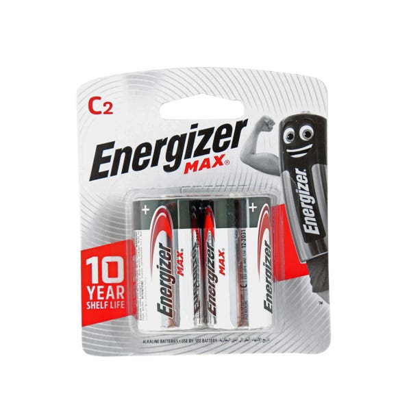 Energizer Max ALK C Size BP2 - Shams Shopping Centre Energizer  