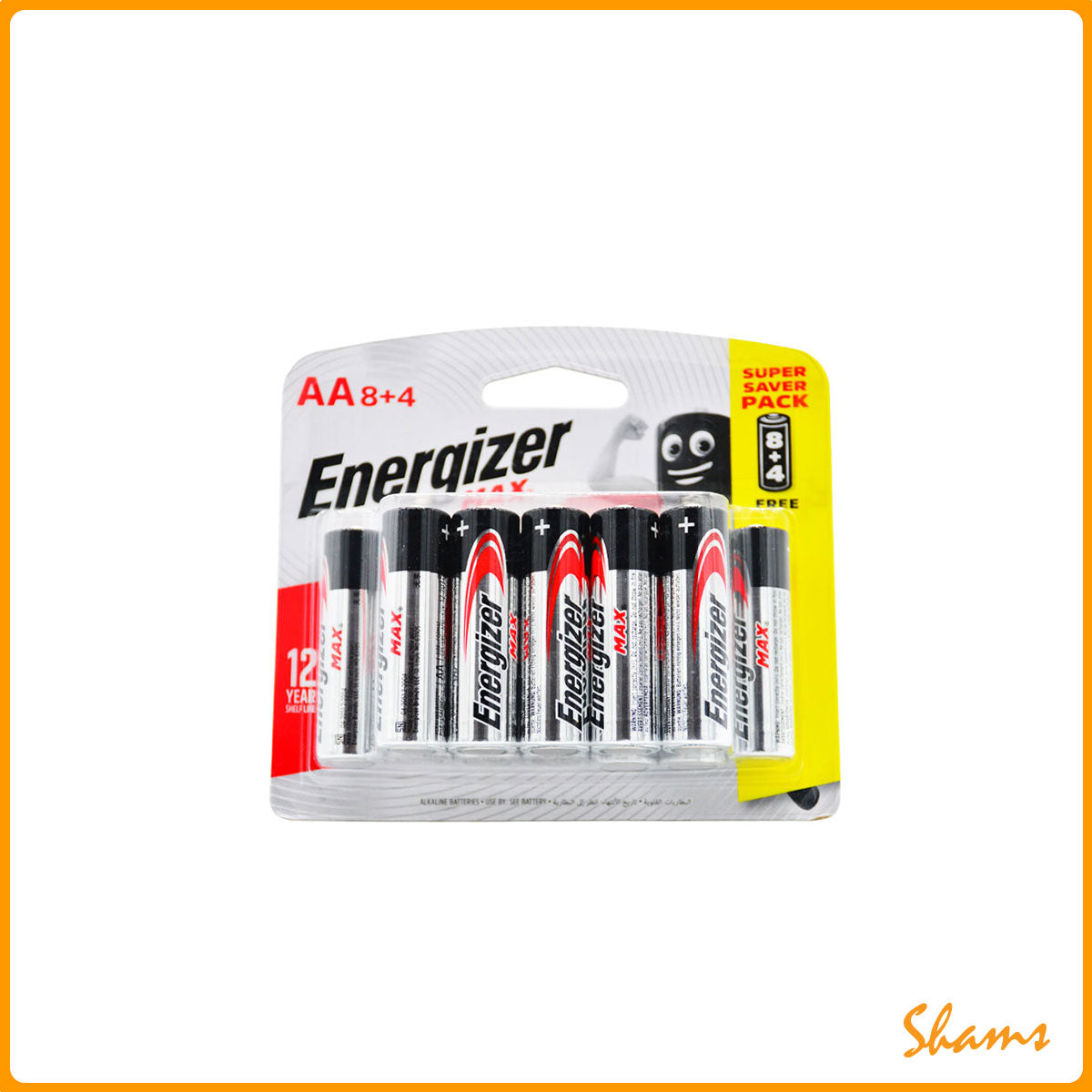 Energizer Max ALK 2A BP8+4
