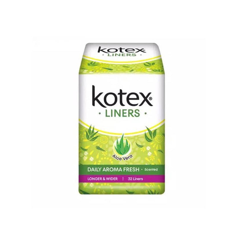 Kotex Aloe Vera Daily Aroma Fresh Long & Wider 32 Liners