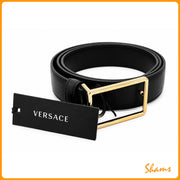 Versace Men Belt Gold Small Medusa (Y)