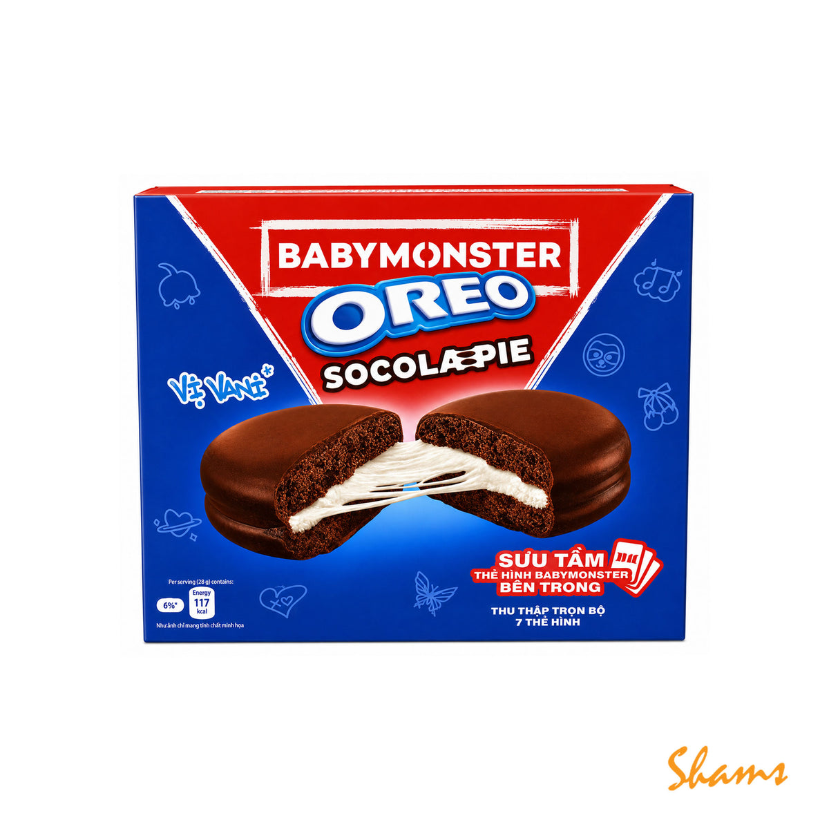 Oreo Socola Pie With Vanilla Flavord 360g