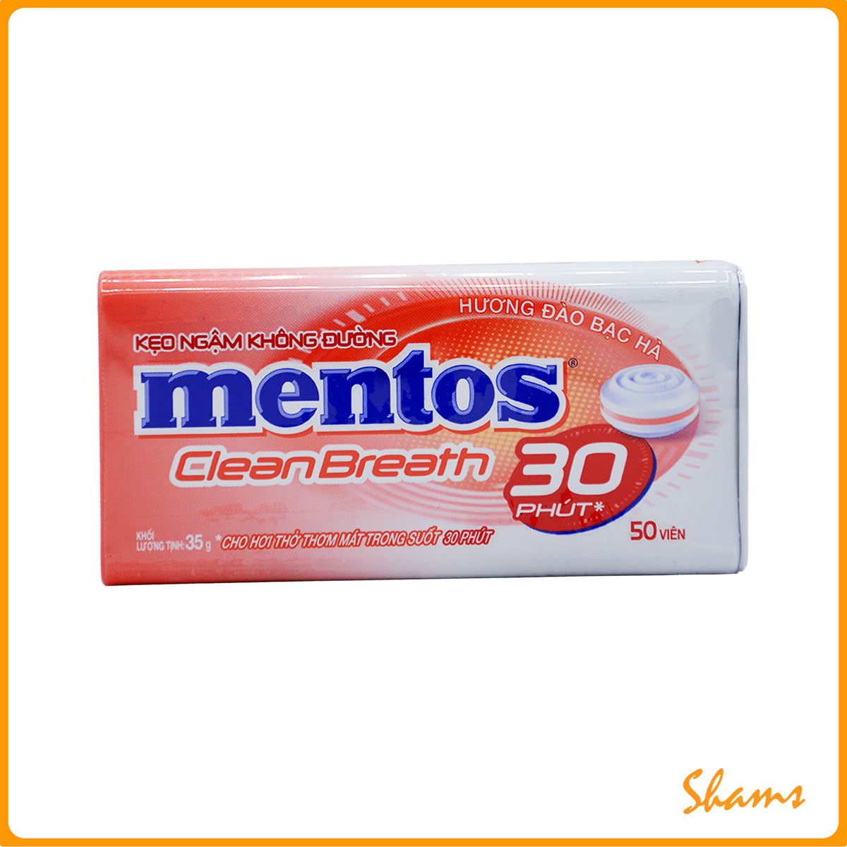 Mentos Cleanbreath Peach Mint 35g
