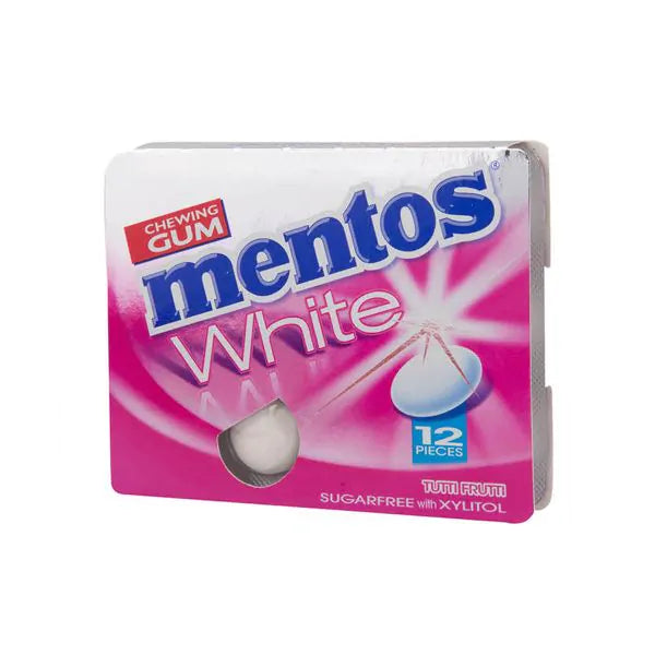 Mentos White Chewing Gum Tuti Fruiti