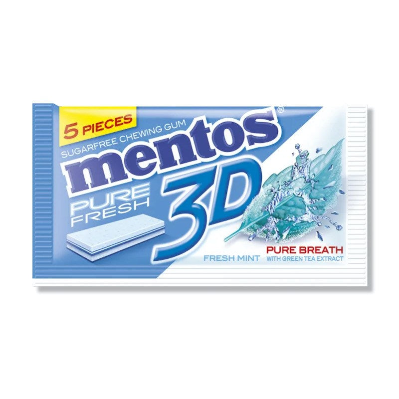 Mentos Pure Fresh 3D Suger Free Gums