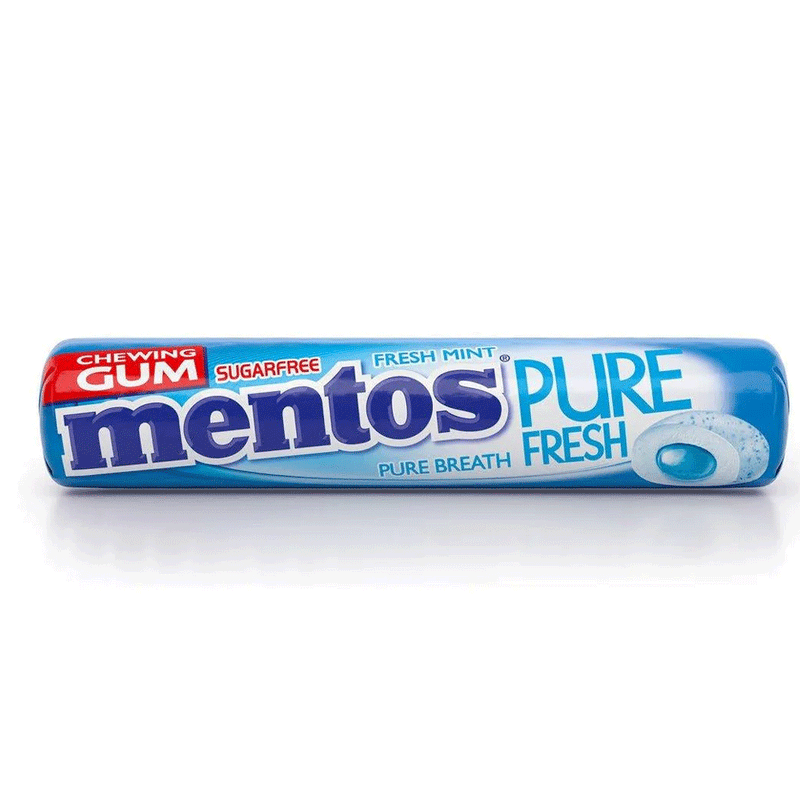 Mentos Pure Fresh Fresh Mint Gum Roll 9 pcs