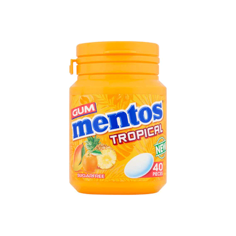Mentos Full Fresh Tropical Chewing Gum 31.5g