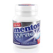 Mentos White Peppermint Chewingi Gum 38pcs
