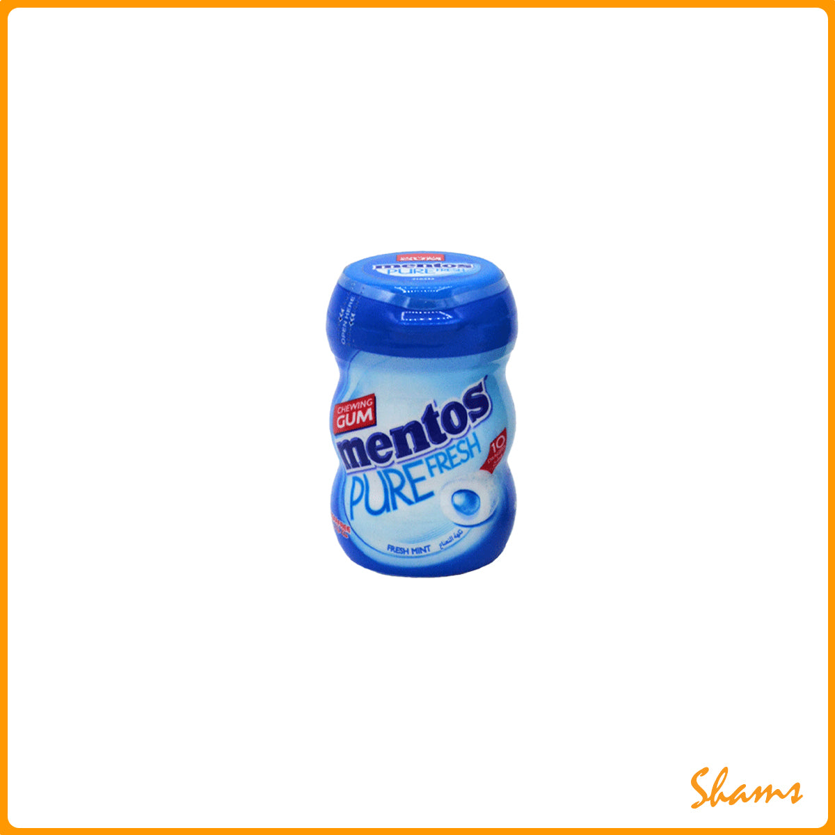 Mentos Pure Fresh Mint Chewing Gum 10 Pc