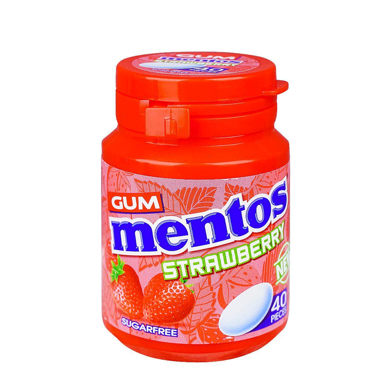 Mentos Pure Fresh Strawberry Chewing Gum 17.5g