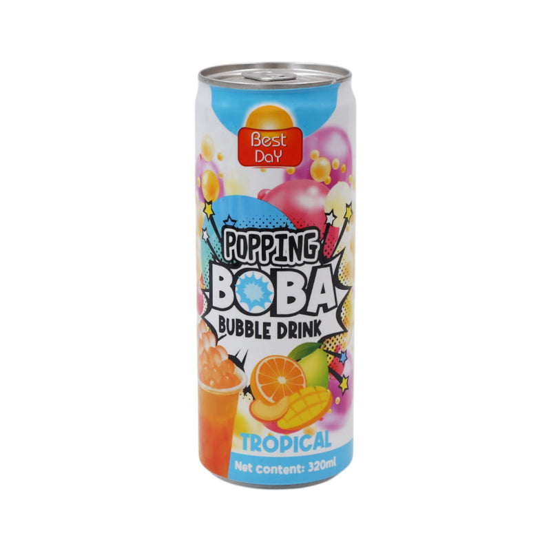 Best Day Popping Boba Tropical Bubble Drink 320ml