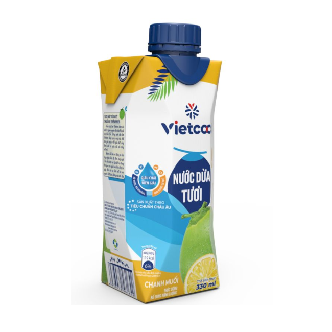 Vietcoco Fresh Coconut Water Salted Lemon 330ml