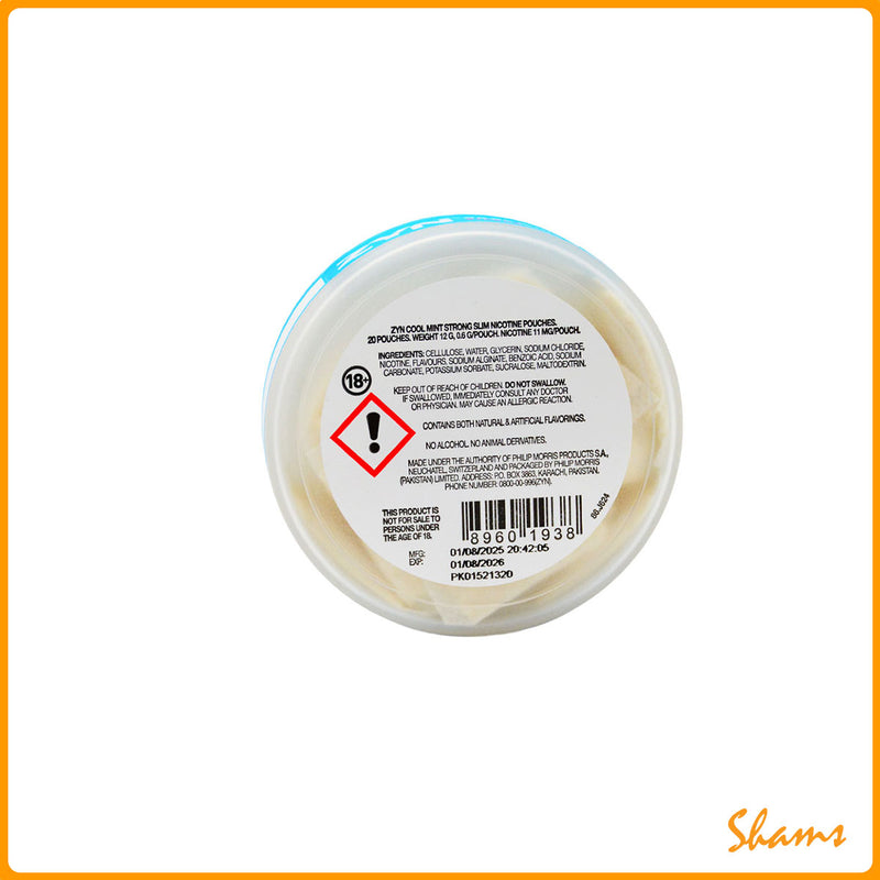 ZYN Cool Mint Strong Nicotine Pouches 11mg